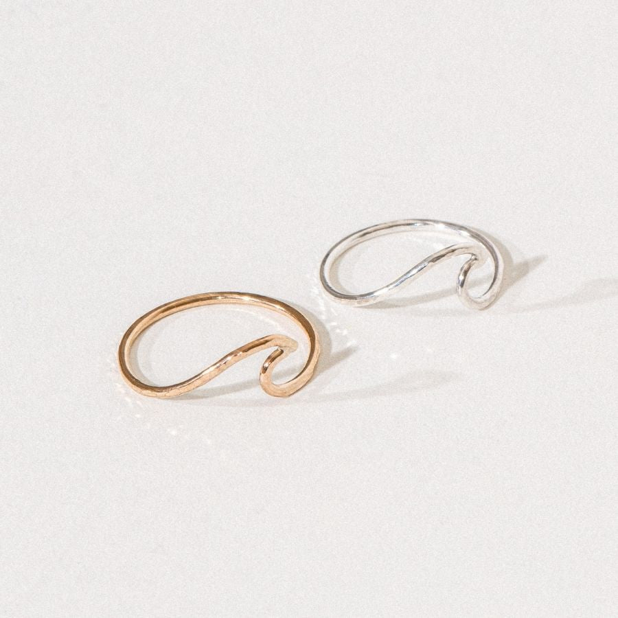 14K Gold Filled or Sterling Silver Rings. Tarnish resistant and waterproof jewelry handmade in Hawaii.